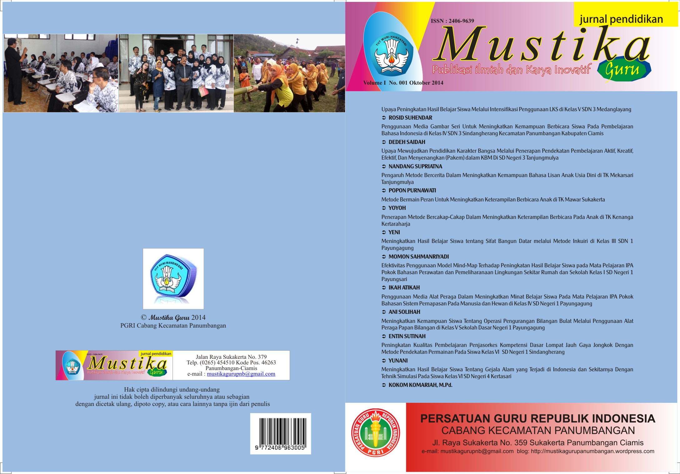 Mustika Guru Volume 1 Edisi 1 Oktober 2014